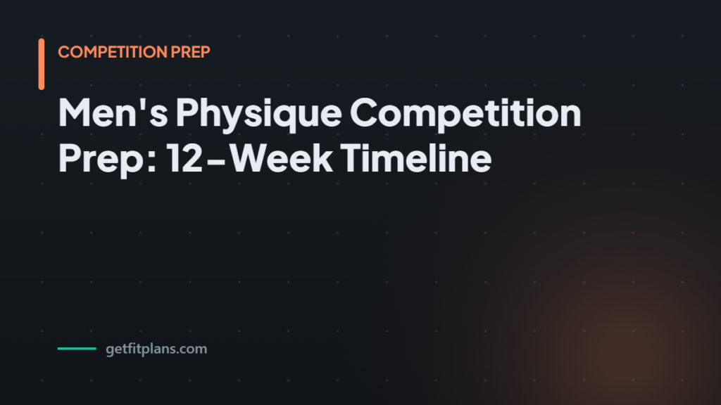 Mens physique competitio - GetFitPlans guide